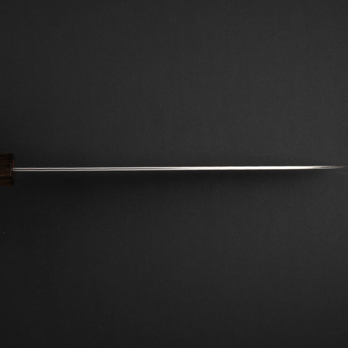 二唐刃物鍛造所 青紙スーパー 牛刀 240mm 黒打ち 槌目 チャカテ