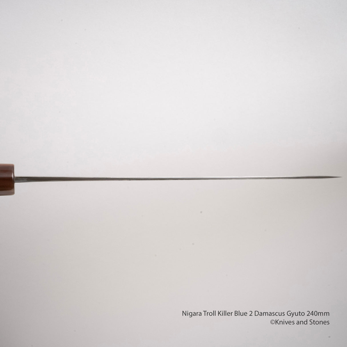二唐刃物鍛造所 鬼ころし 青二鋼 ダマスカス 牛刀 240mm