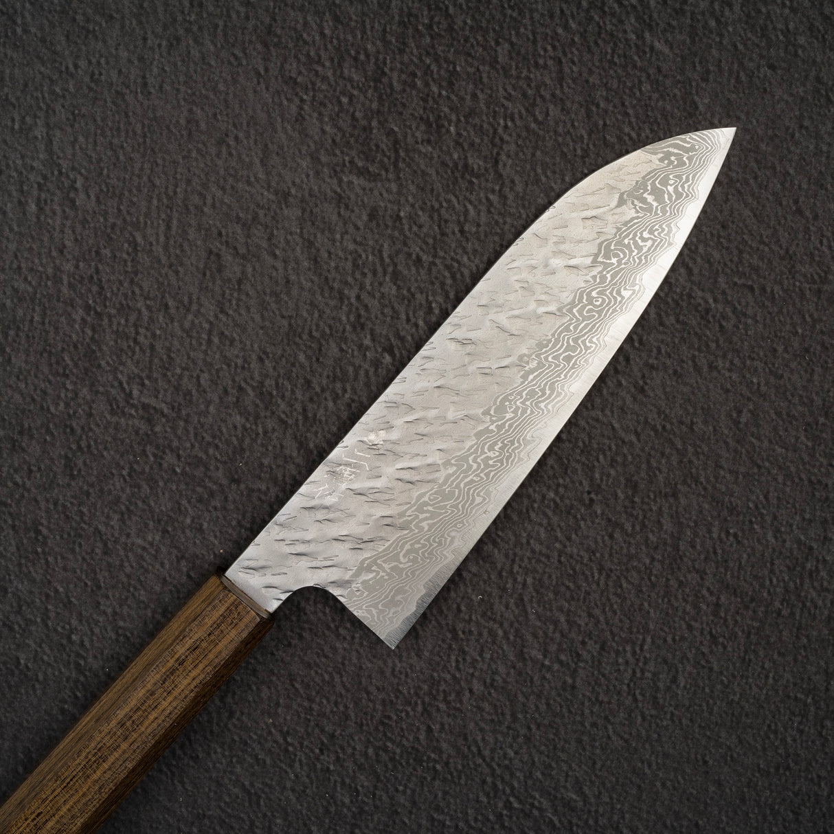 二唐刃物鍛造所 V金10号 ダマスカス 槌目 三徳 175mm