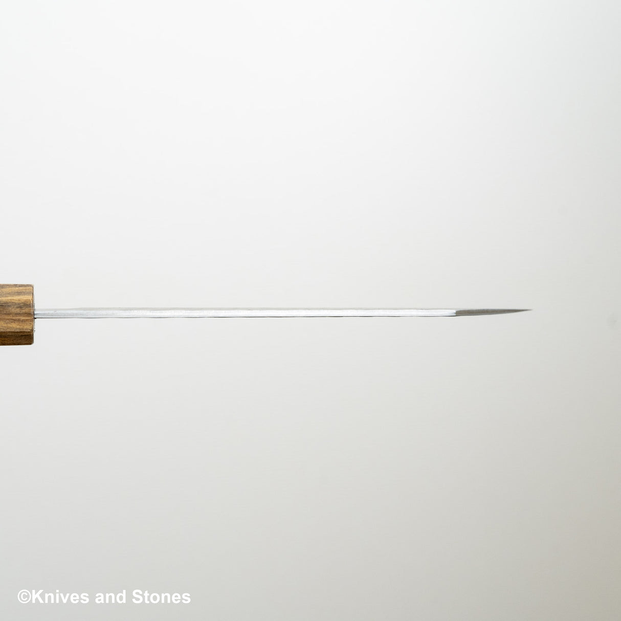 二唐刃物鍛造所 青紙スーパー マット磨き 槌目 文化 180mm