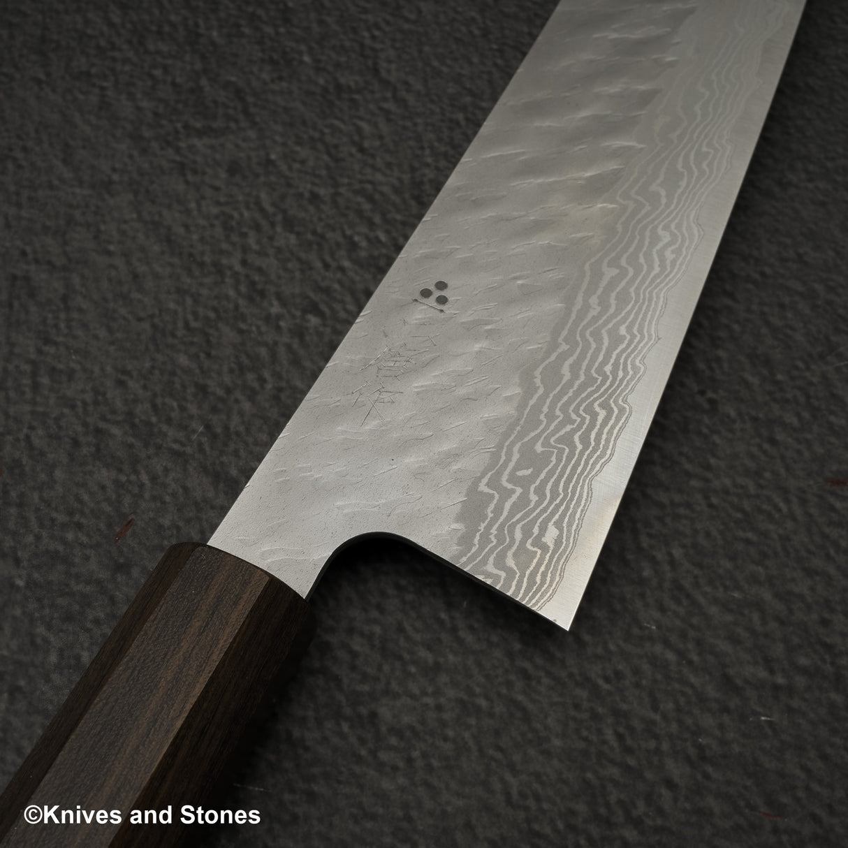 二唐刃物鍛造所 V金10号 ダマスカス 槌目 牛刀 240mm
