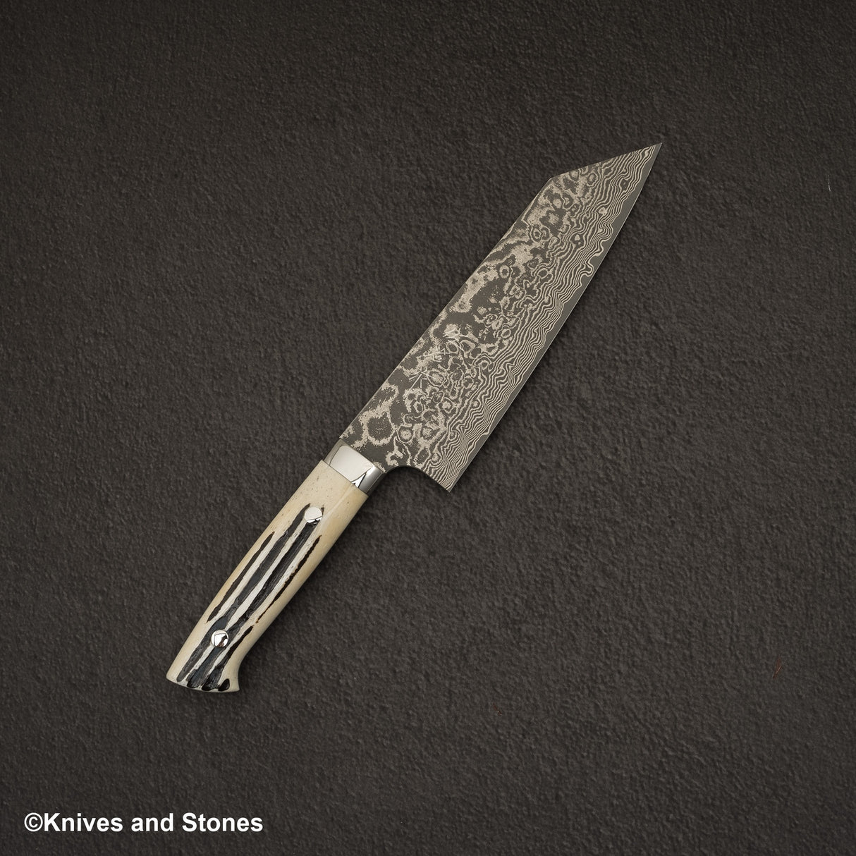 佐治打刃物 SG2 ブラックダマスカス 文化 180mm