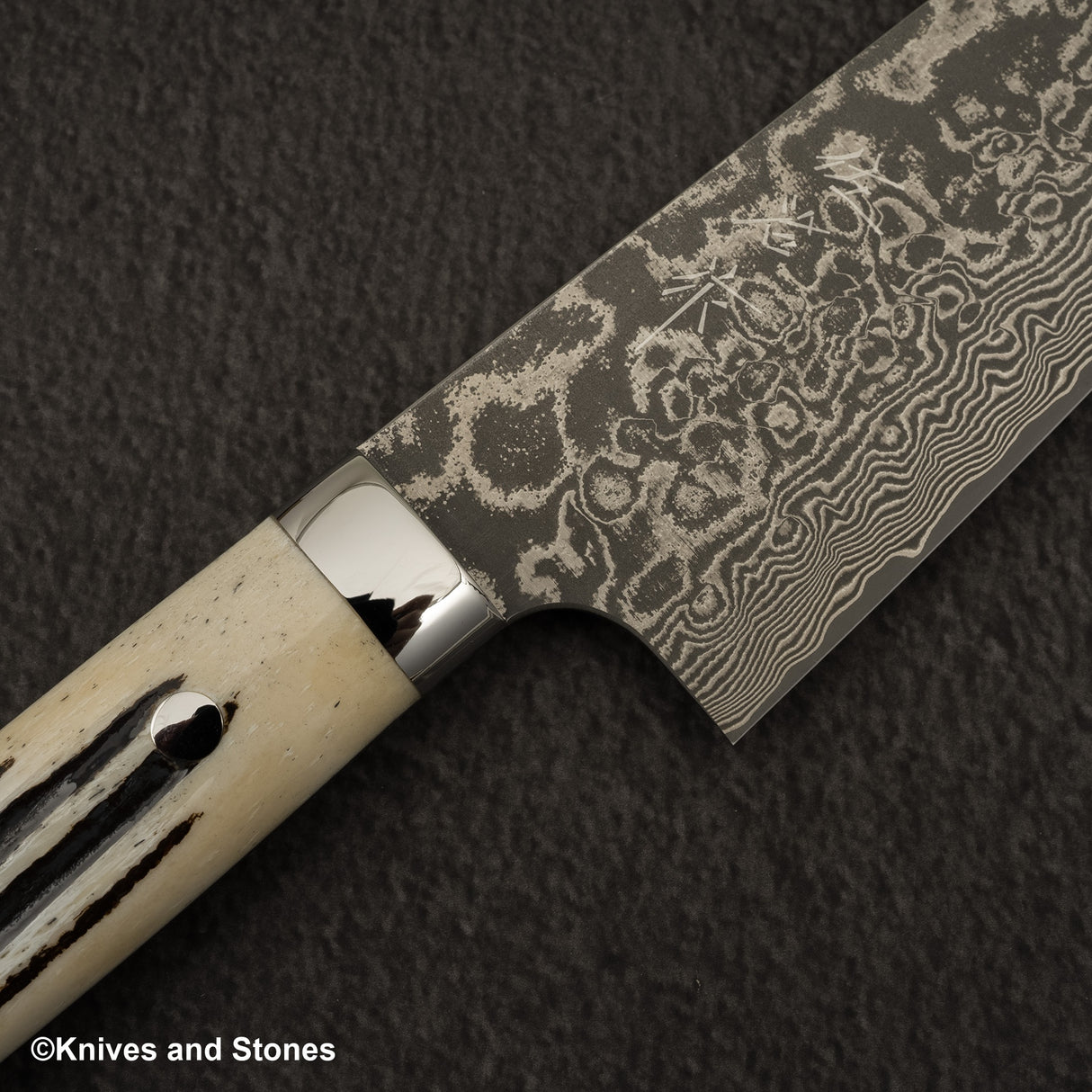 佐治打刃物 SG2 ブラックダマスカス 文化 180mm