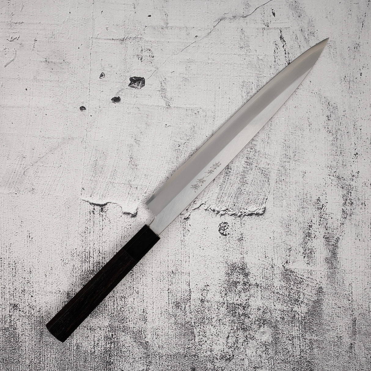 青木刃物製作所 銀三鋼 柳刃 270mm 左利き用 鞘付き