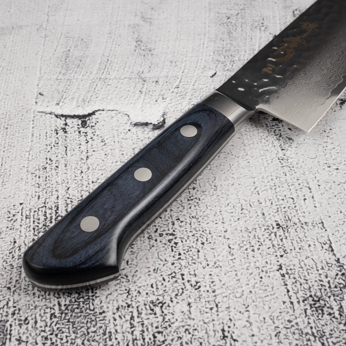 青木刃物製作所 V金10号 33層ダマスカス 三徳 180mm