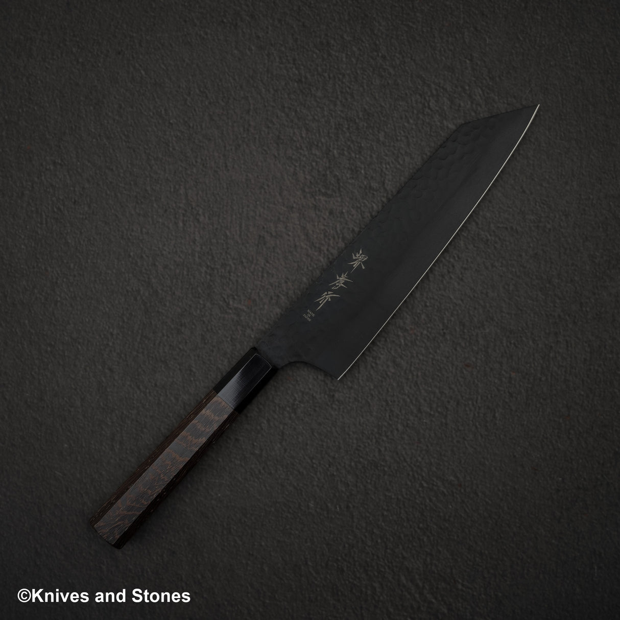 青木刃物製作所 黒影 VG10 剣型切付牛刀 190mm ウェンジハンドル