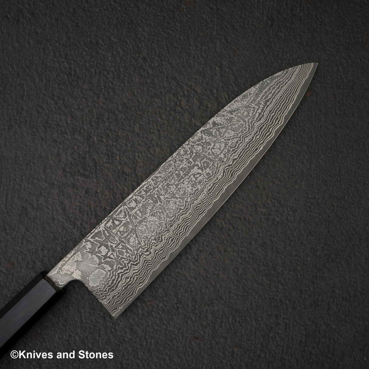 加茂藤刃物 黒雲 SG2 ブラックダマスカス 牛刀 210mm