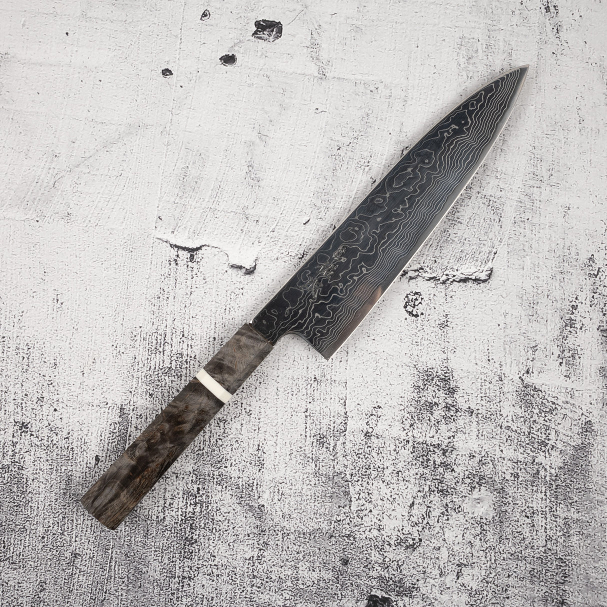 佑成 スーパーゴールド2 ダマスカス 牛刀 210mm バーチハンドル