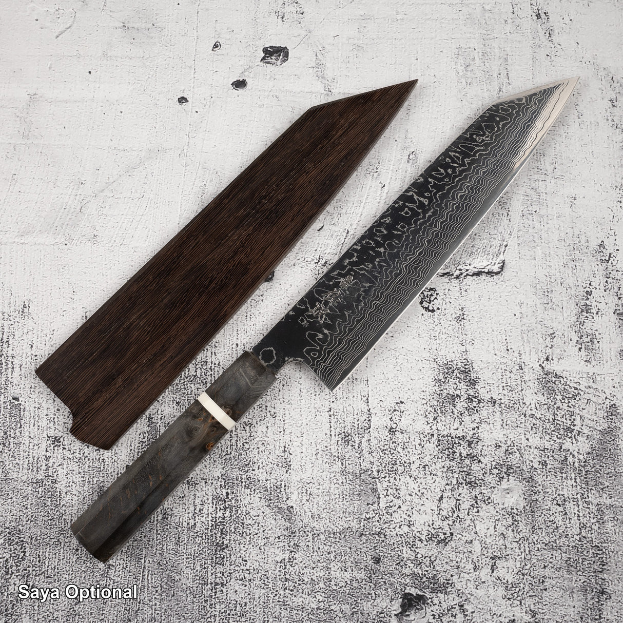 佑成 スーパーゴールド2 ダマスカス 切付牛刀 240mm バーチハンドル