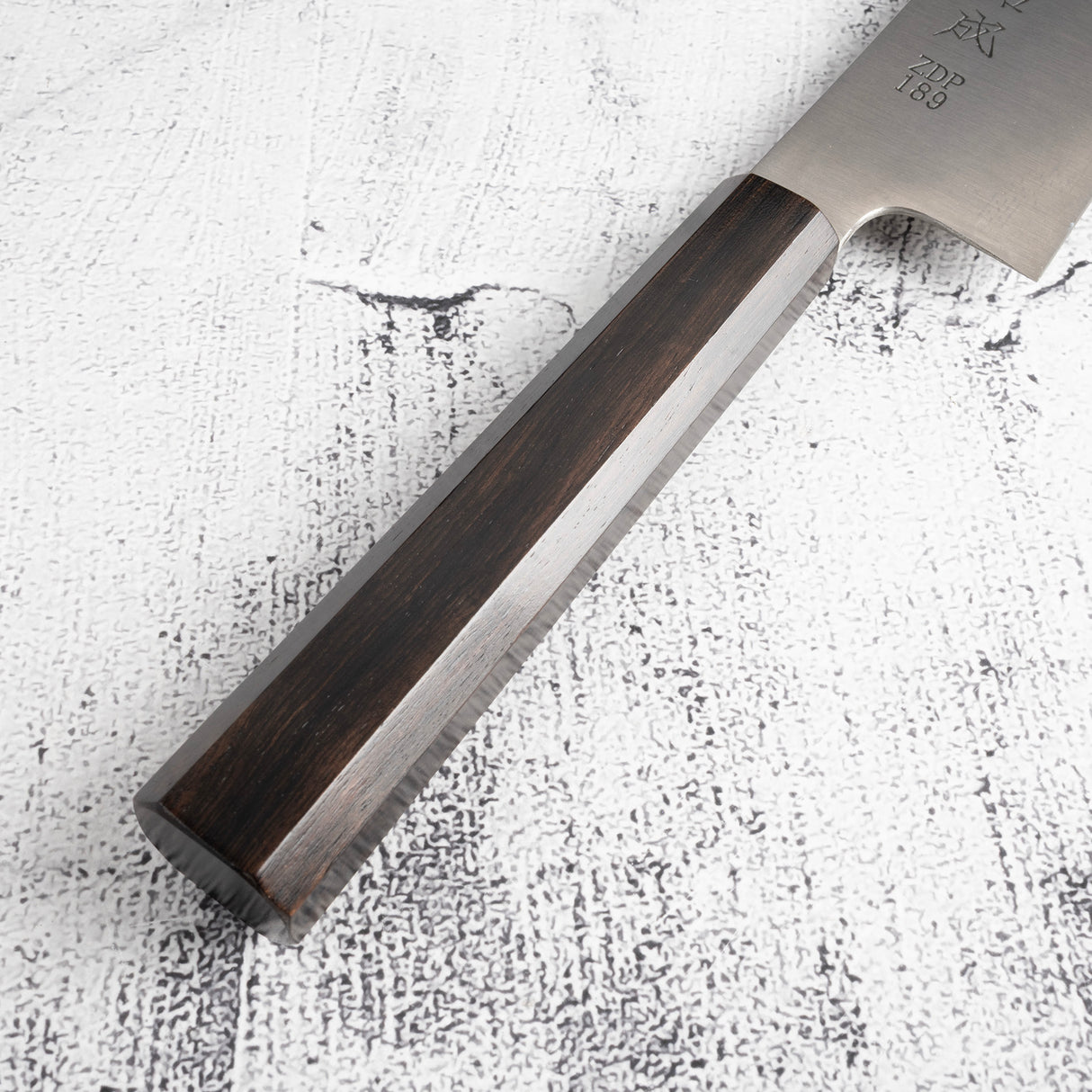 佑成 粉末ダイス鋼 ZDP-189 ヘアライン 切付牛刀 210mm