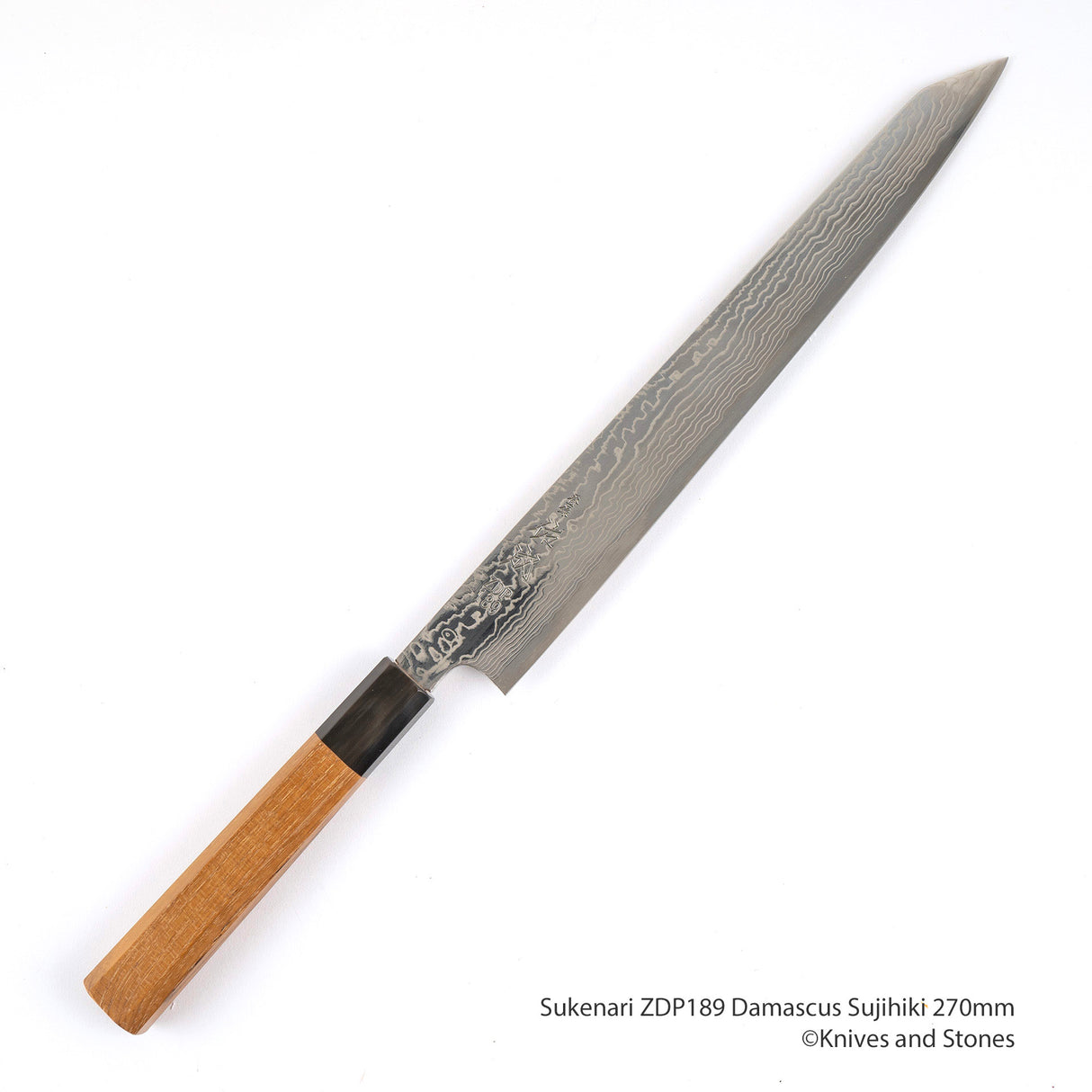 佑成 粉末ダイス鋼 ZDP-189 ダマスカス 切付筋引 270mm