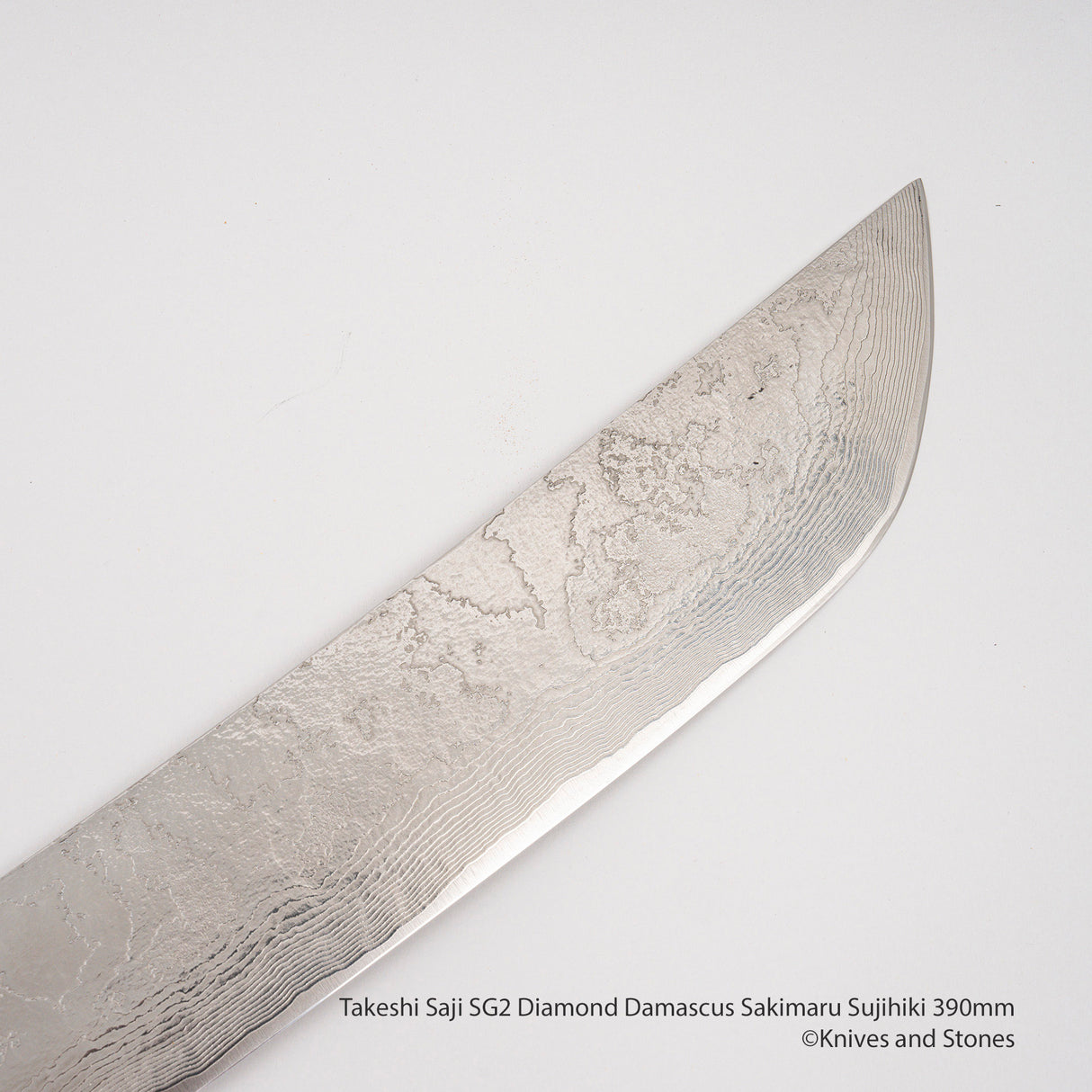 佐治打刃物 SG2 ダイヤモンドダマスカス 先丸筋引 390mm