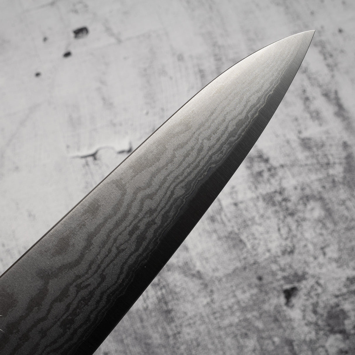 田中一之刃物製作所 銀三鋼 ダマスカス 牛刀 240mm チーク材ハンドル