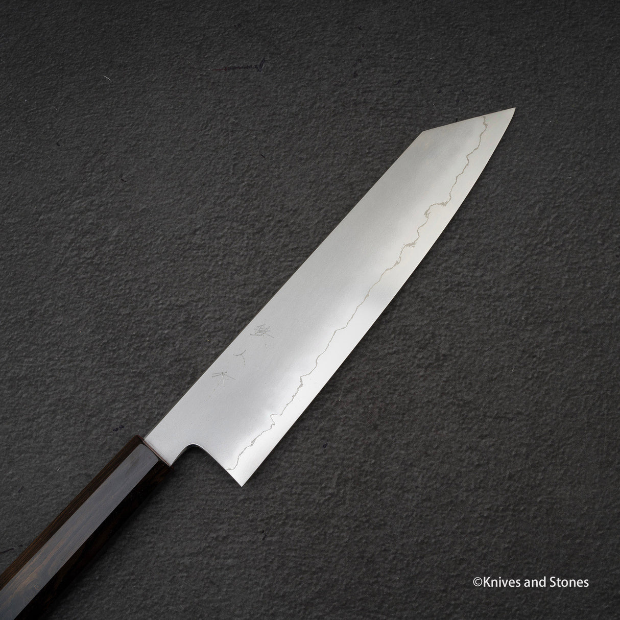 鉄人 銀三鋼 霞 切付牛刀 240mm エボニーハンドル