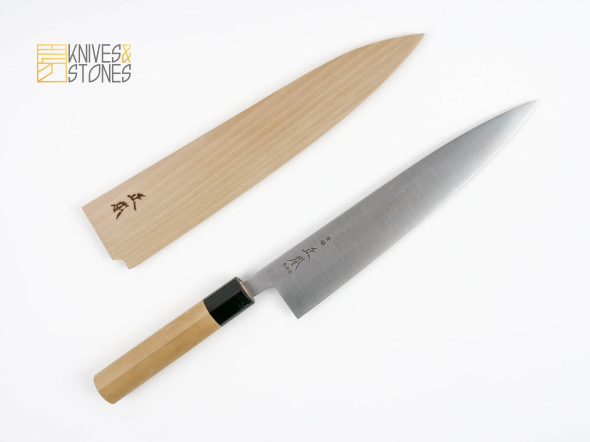 正本·総本店 KSシリーズ 牛刀 240mm 黒口金 鞘付き KS3124