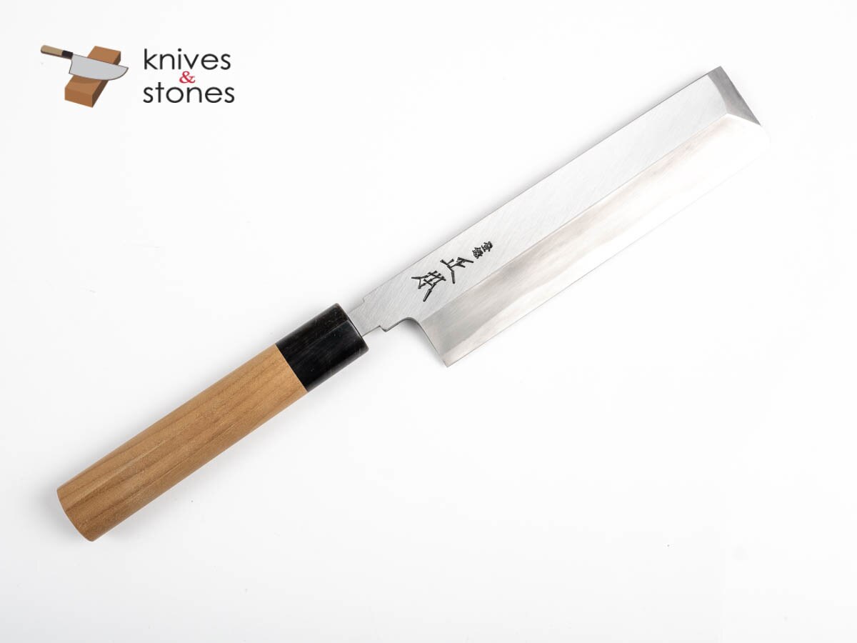 正本·総本店 霞 白二鋼 薄刃 180mm KK0618