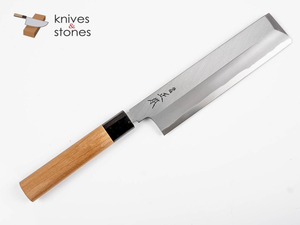 正本·総本店 霞 白二鋼 薄刃 210mm KK0621 鞘付き