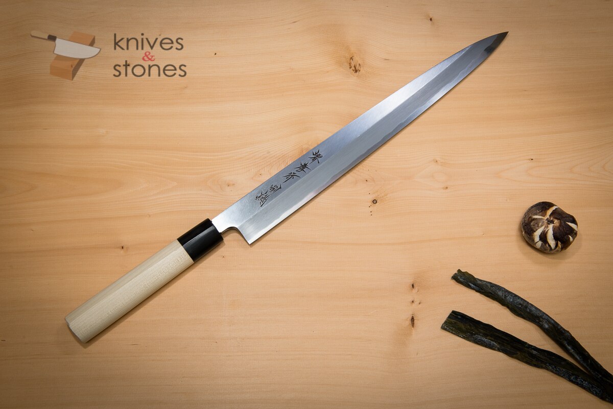 青木刃物製作所 特上 白二鋼 柳刃 300mm