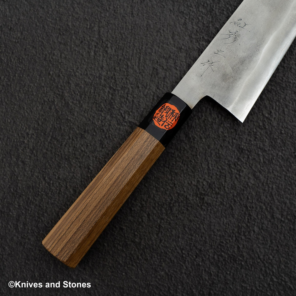 田中一之刃物製作所 銀三鋼 梨地 牛刀 240mm