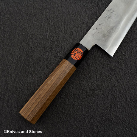 田中一之刃物製作所 銀三鋼 梨地 牛刀 240mm