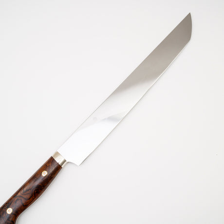 池田鍛錬所 白三鋼 本焼 先丸筋引 270mm 富士山刃紋 SP2