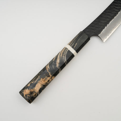 二唐刃物鍛造所 スーパーゴールド2 槌目黒打ち 筋引 270mm