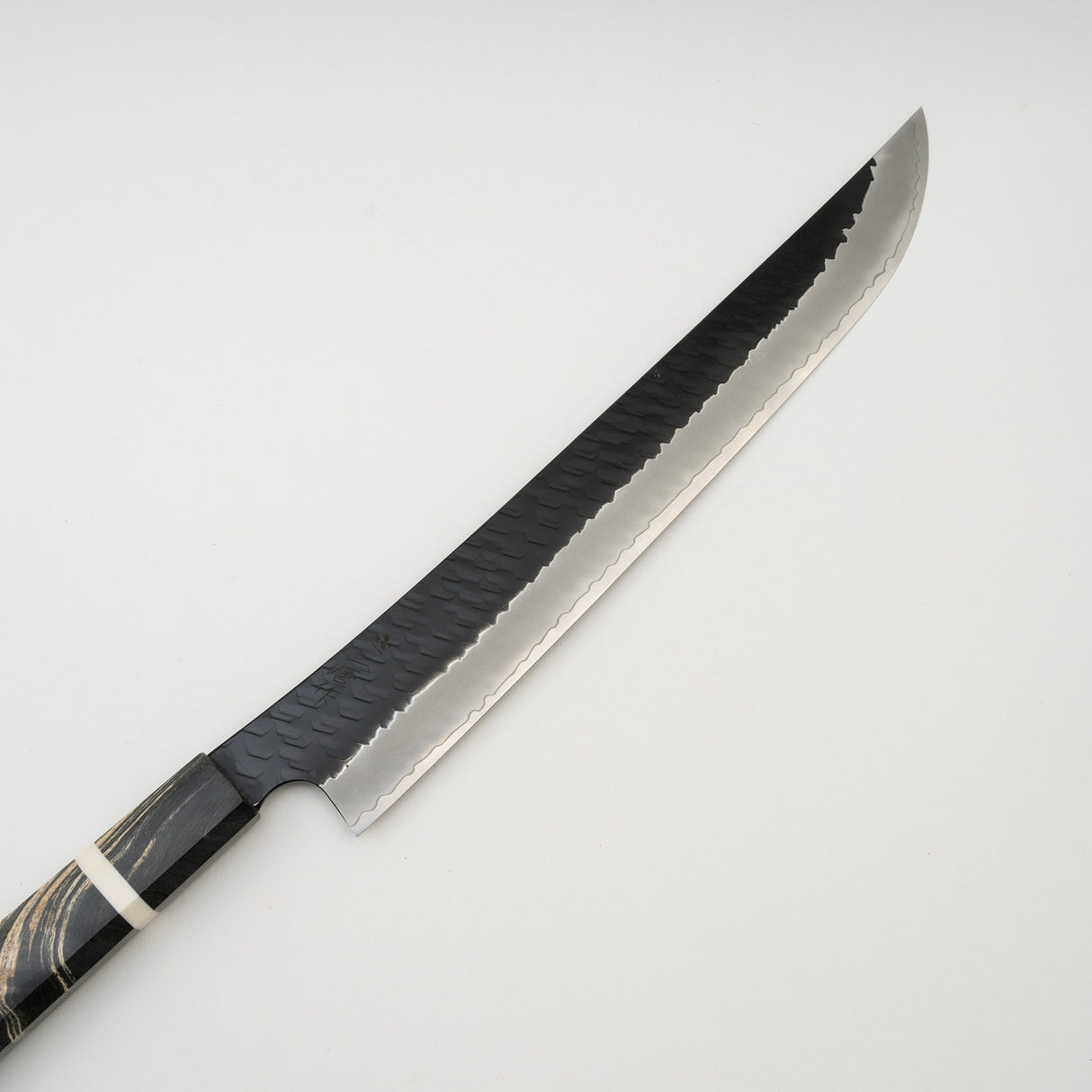 二唐刃物鍛造所 スーパーゴールド2 槌目黒打ち 筋引 270mm
