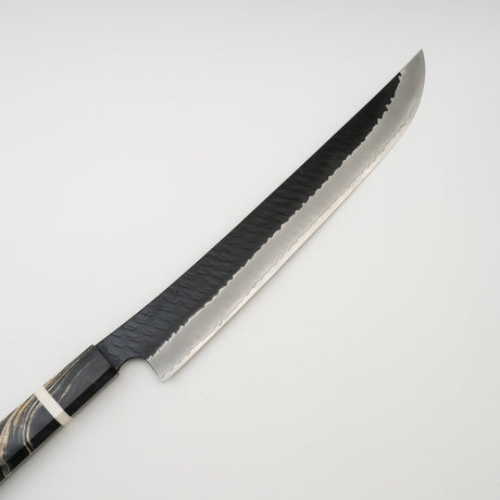 二唐刃物鍛造所 スーパーゴールド2 槌目黒打ち 筋引 270mm