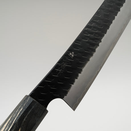 二唐刃物鍛造所 スーパーゴールド2 槌目黒打ち 筋引 270mm
