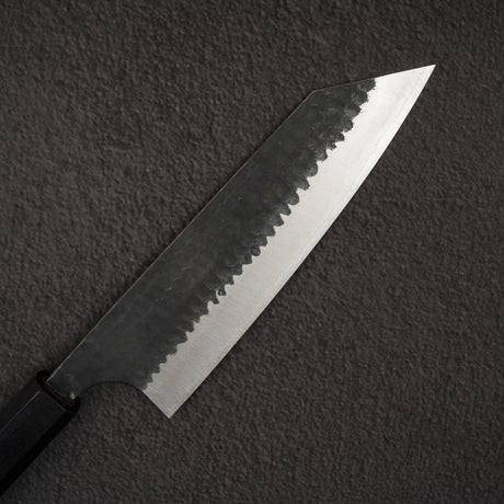 安立打刃物 青紙スーパー 槌目 黒打ち 文化 170mm