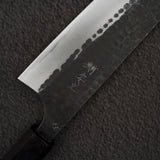 安立打刃物 青紙スーパー 槌目 黒打ち 文化 170mm