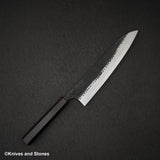 安立打刃物 青紙スーパー 槌目 黒打ち 牛刀 210mm
