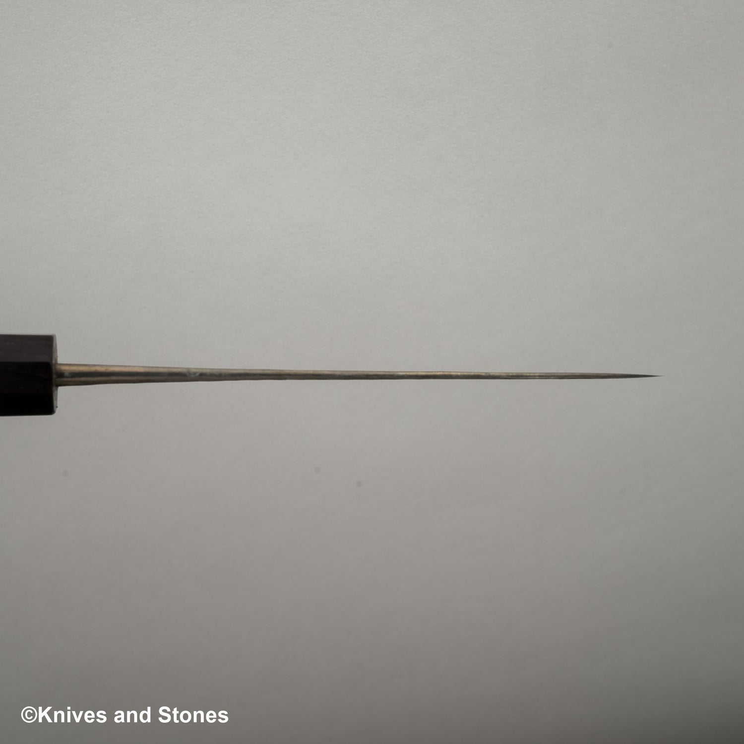 安立打刃物 青紙スーパー 槌目 黒打ち ペティナイフ 120mm