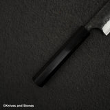 安立打刃物 青紙スーパー 槌目 黒打ち ペティナイフ 150mm