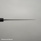 安立打刃物 青紙スーパー 槌目 黒打ち ペティナイフ 150mm