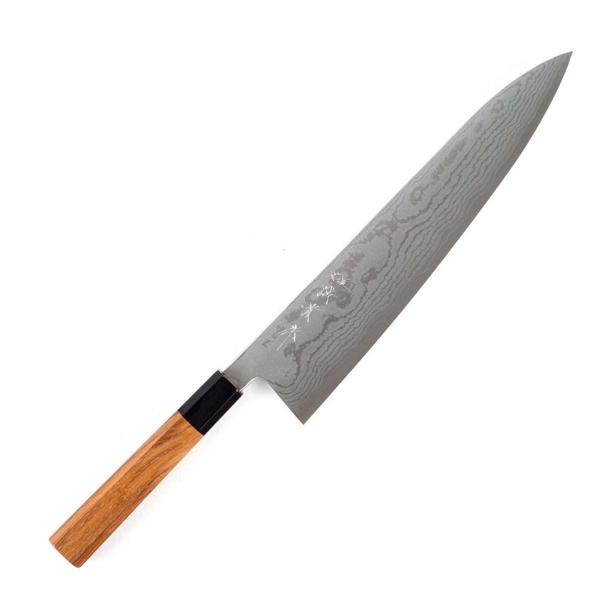 田中 VG10 ダマスカス 牛刀 240mm K&Sエボニーハンドル