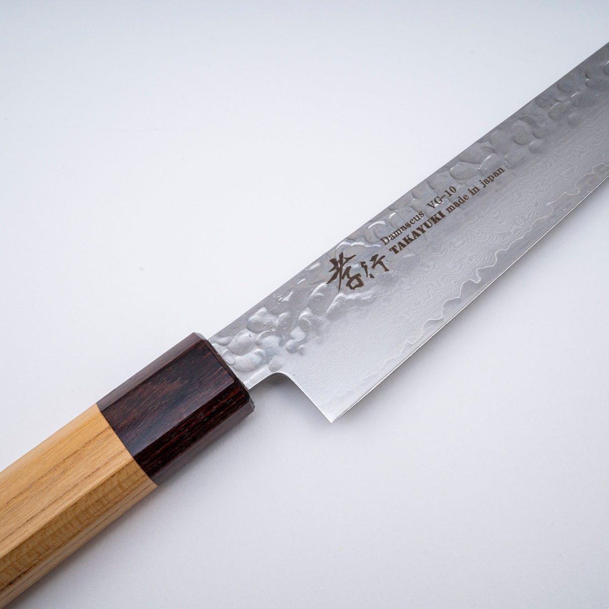 青木刃物製作所 V金10号 33層槌目ダマスカス 筋引 240mm 和柄