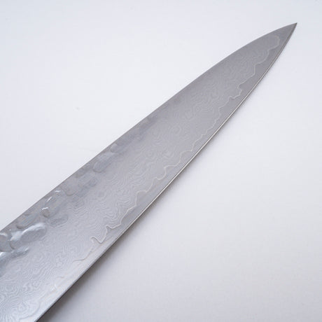 青木刃物製作所 V金10号 33層槌目ダマスカス 筋引 240mm 和柄