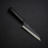 二唐刃物鍛造所 スーパーゴールド2 黒打ち 両刃 槌目 骨スキ 150mm エボニー