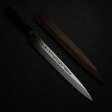 青木刃物製作所 飛燕 VG10 本焼 柳刃 300mm 鞘付き