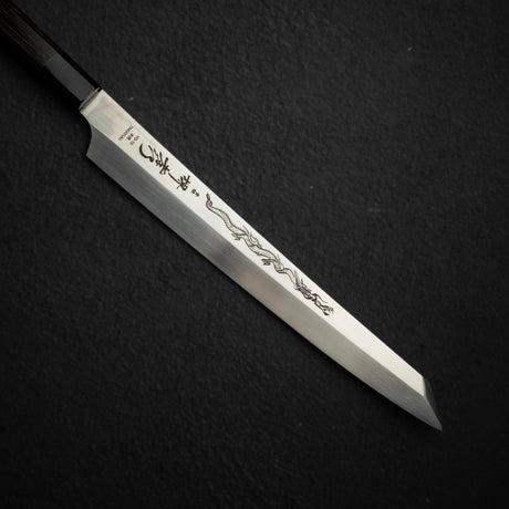 青木刃物製作所 飛燕 VG10 本焼 切付柳刃 300mm 鞘付き