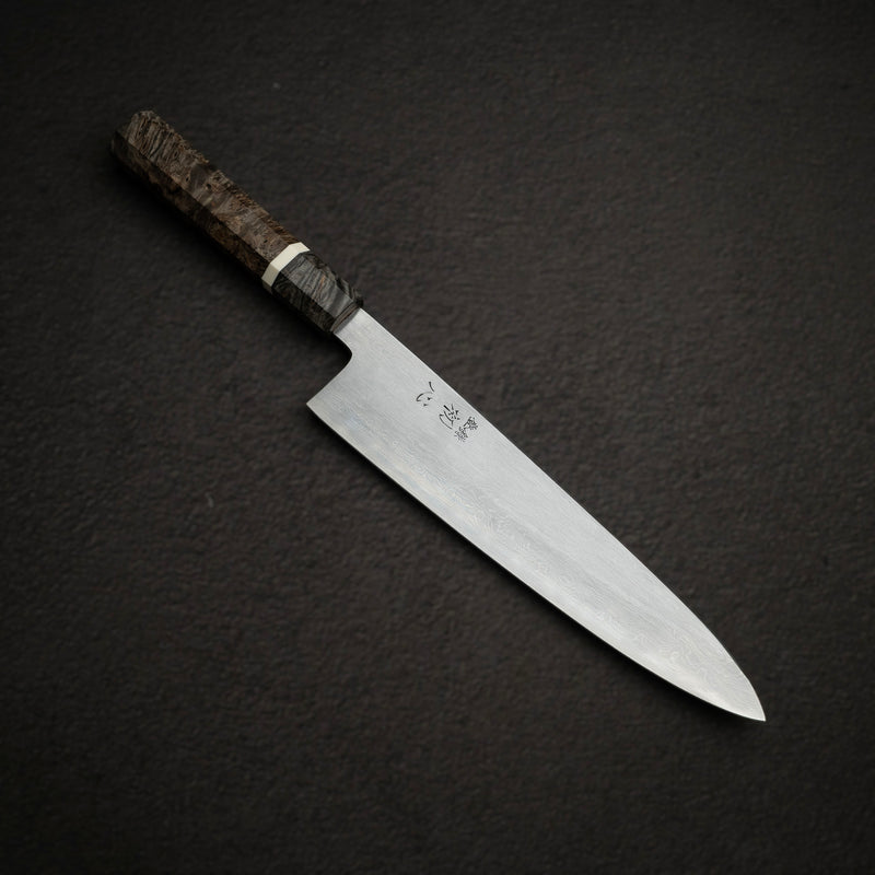 初心 x 中川打刃物 青一鋼 ダマスカス 牛刀 240mm
