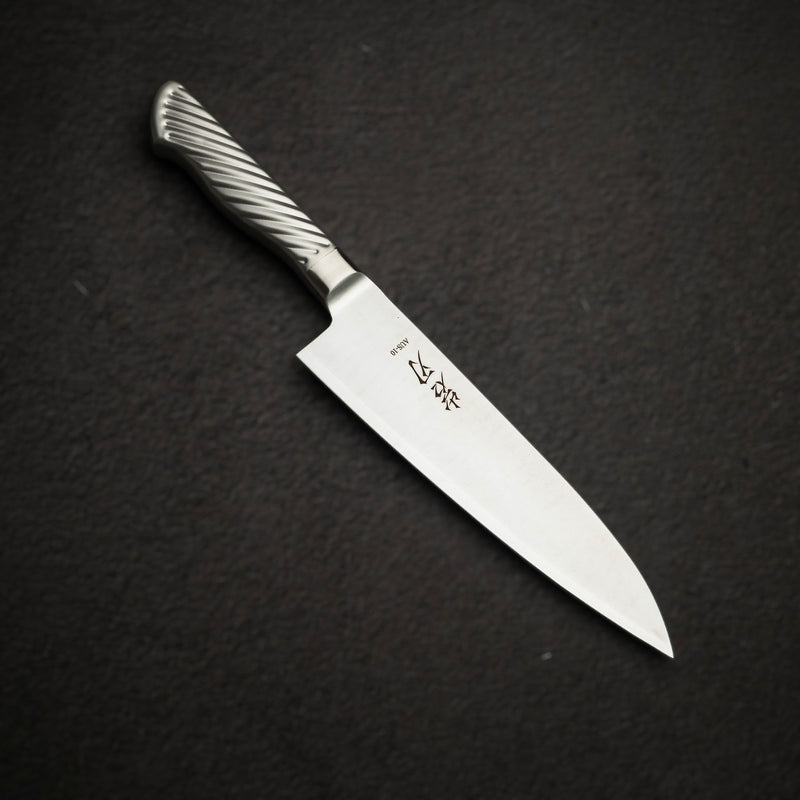 K&S AUS10 モノスチール 牛刀 180mm メタルハンドル