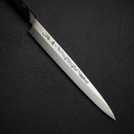 青木刃物製作所 飛燕 VG10 本焼 柳刃 300mm 鞘付き