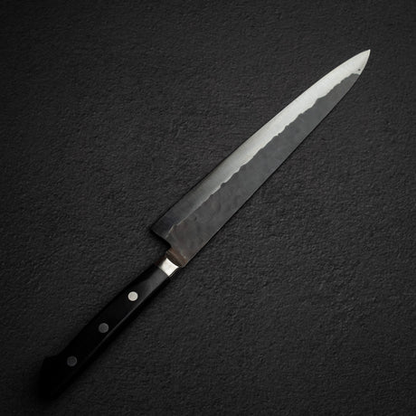 藤原照康刃物工芸 電化 青紙スーパー 黒打ち 筋引 240mm