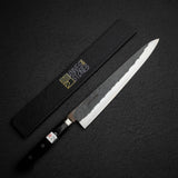 藤原照康刃物工芸 電化 青紙スーパー 黒打ち 筋引 240mm
