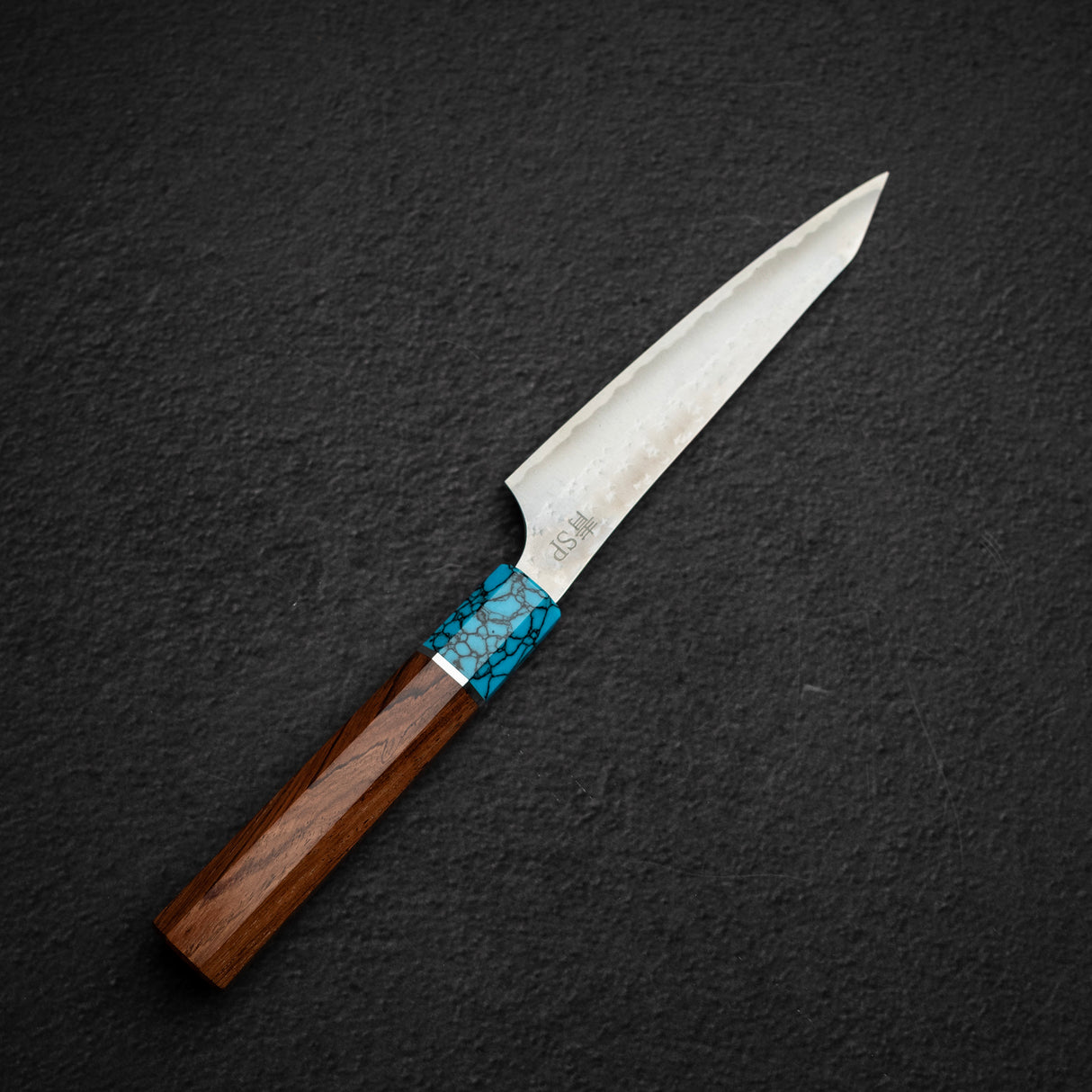 黒﨑打刃物 国産栄 AS ペティナイフ 130mm ターコイズ口金