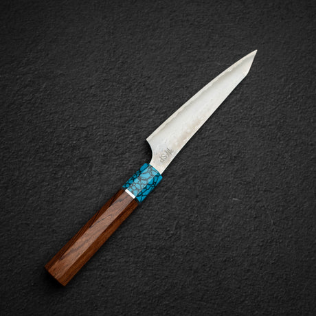 黒﨑打刃物 国産栄 AS ペティナイフ 130mm ターコイズ口金