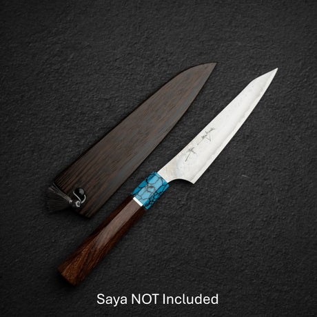 黒﨑打刃物 国産栄 AS ペティナイフ 130mm ターコイズ口金
