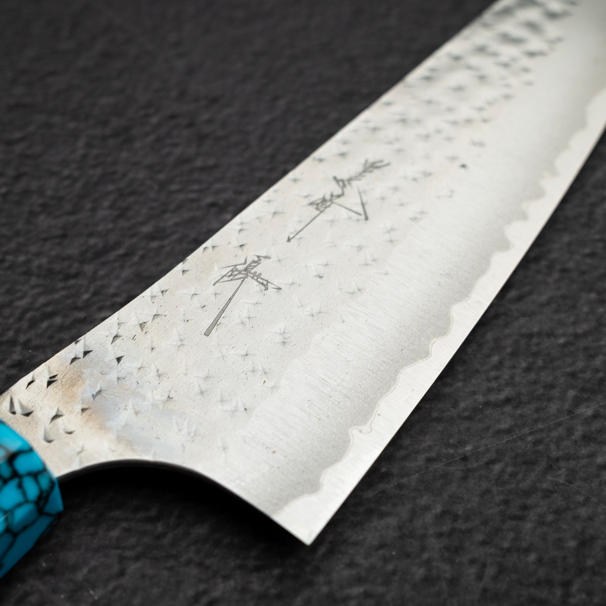 黒﨑打刃物 国産栄 AS 文化 170mm ターコイズ口金
